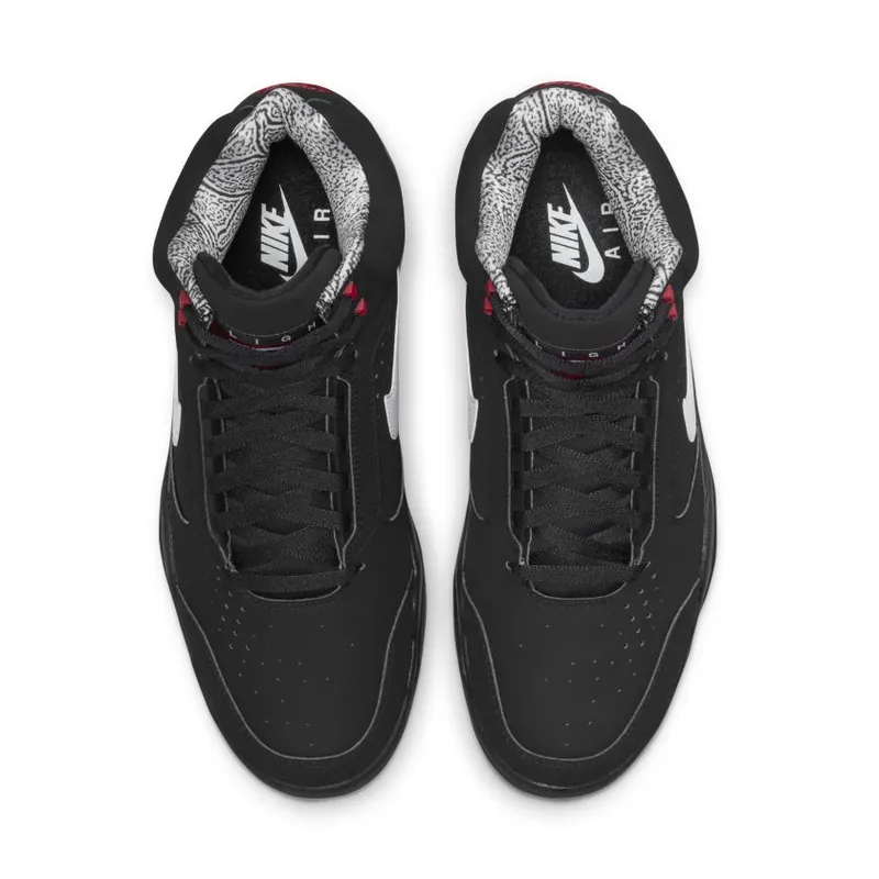 Nike Air Flight Lite II Mid Black White Varsity Red (DQ7687-003)
