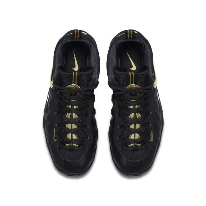 Nike Air Foamposite Pro Black Metallic Gold (GS) (644792-010)