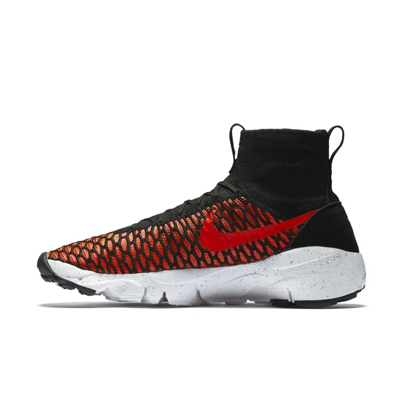 Nike Air Footscape Magista Flyknit Black/Bright Crimson-Gym Red-Cool Grey (816560-002)