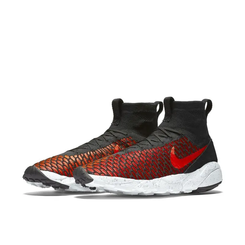 Nike Air Footscape Magista Flyknit Black/Bright Crimson-Gym Red-Cool Grey (816560-002)