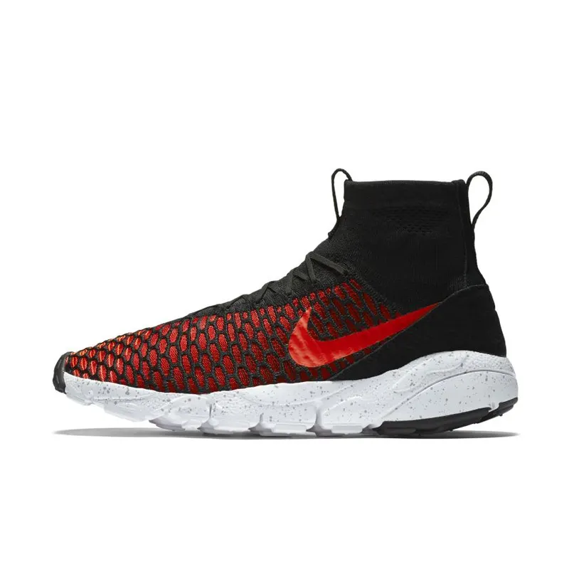 Nike Air Footscape Magista Flyknit Black/Bright Crimson-Gym Red-Cool Grey (816560-002)