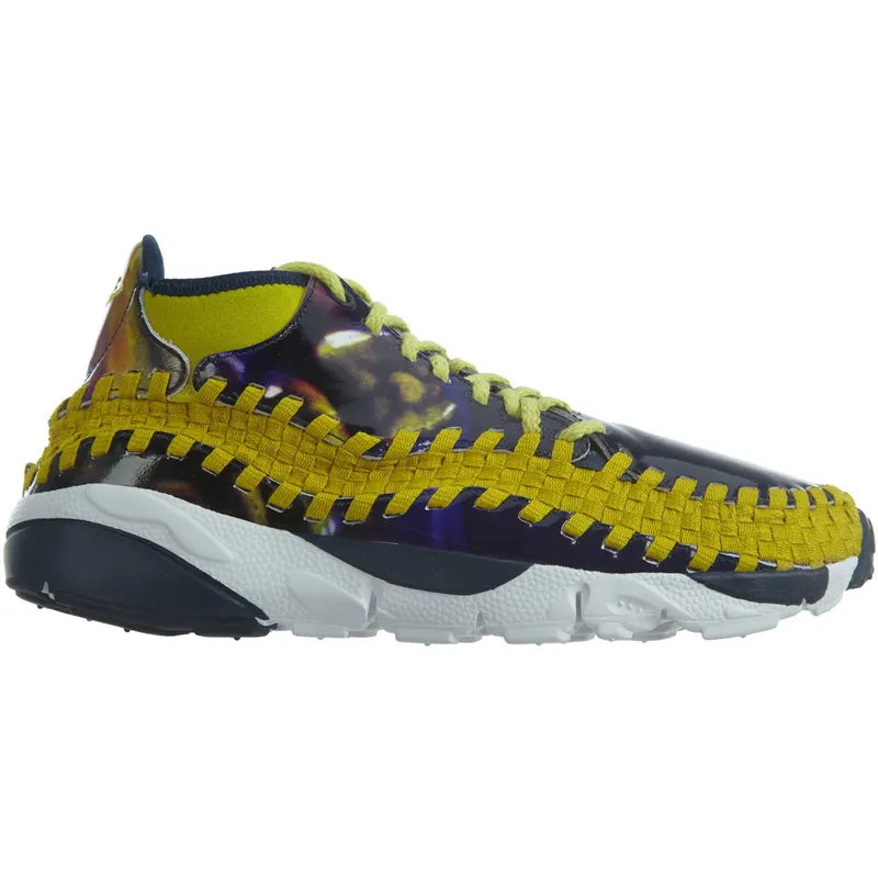 Nike Air Footscape Wvn Chk Yoth Qs Light Midnight Bright Citron (649790-400)