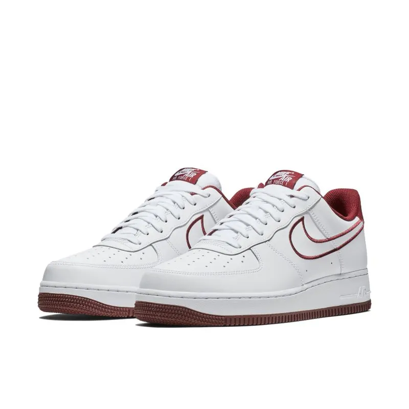 Nike Air Force 1 07 Leather White Team Red (AJ7280-100)