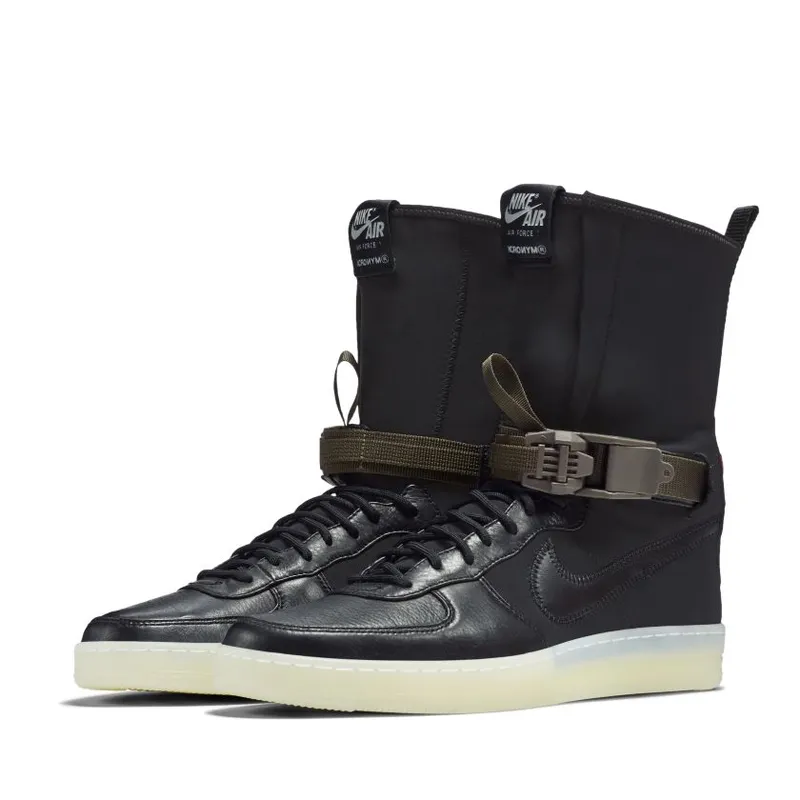Nike Air Force 1 Downtown Acronym Black Crimson (649941-006)