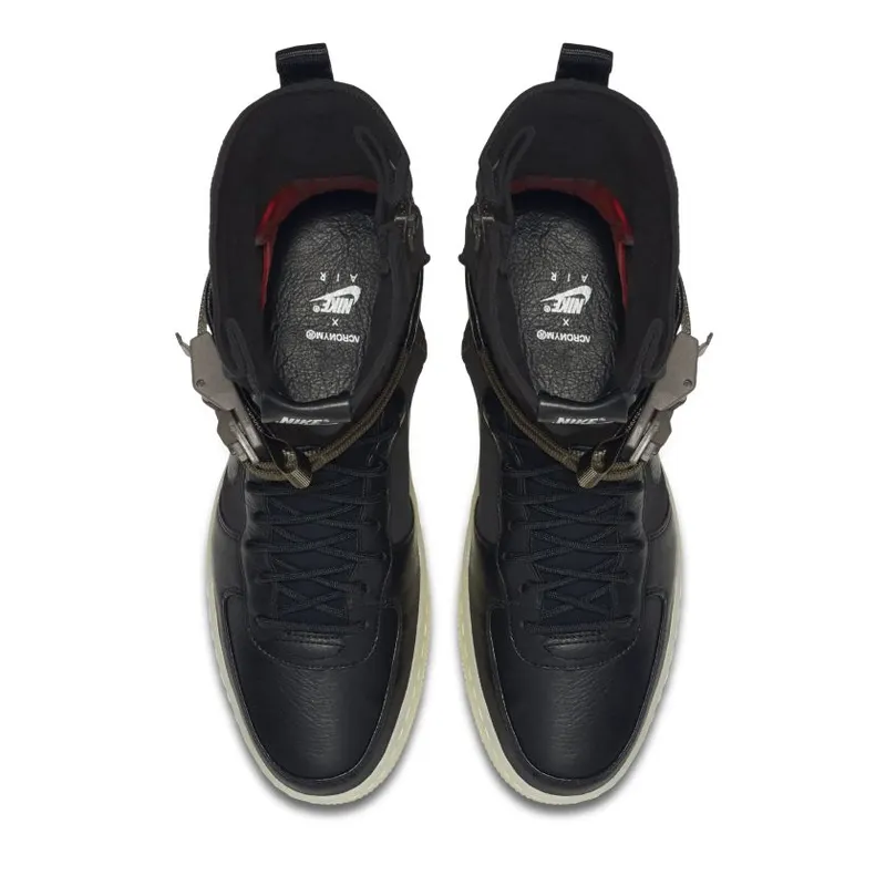 Nike Air Force 1 Downtown Acronym Black Crimson (649941-006)