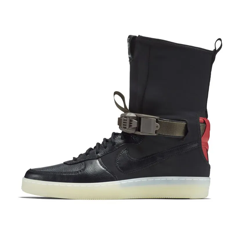 Nike Air Force 1 Downtown Acronym Black Crimson (649941-006)