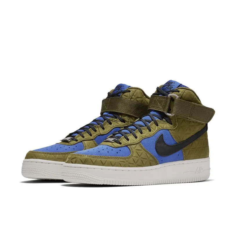 Nike Air Force 1 Hi Premium Suede Olive Flak/Black-Midnight Turquoise (Women’s) (845065-300)