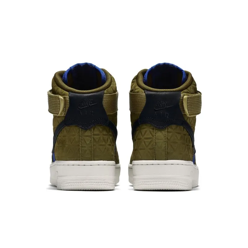 Nike Air Force 1 Hi Premium Suede Olive Flak/Black-Midnight Turquoise (Women’s) (845065-300)