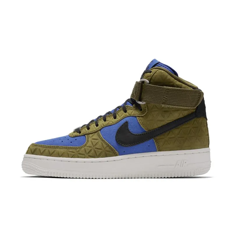 Nike Air Force 1 Hi Premium Suede Olive Flak/Black-Midnight Turquoise (Women’s) (845065-300)