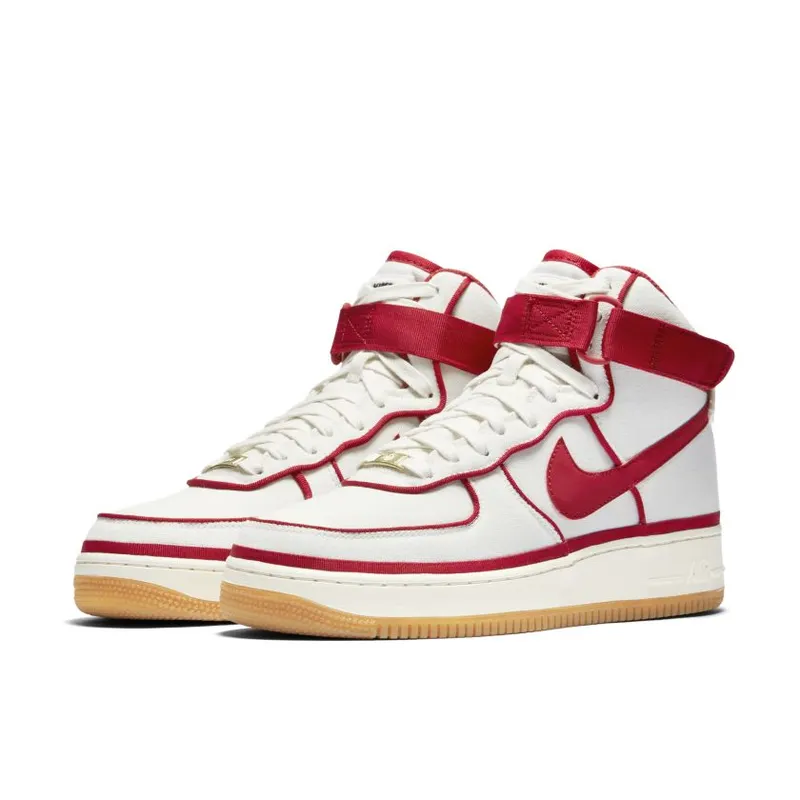 Nike Air Force 1 High ’07 LV8 Sail Gym Red Black (806403-101)