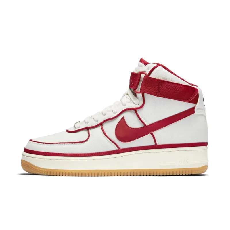 Nike Air Force 1 High ’07 LV8 Sail Gym Red Black (806403-101)