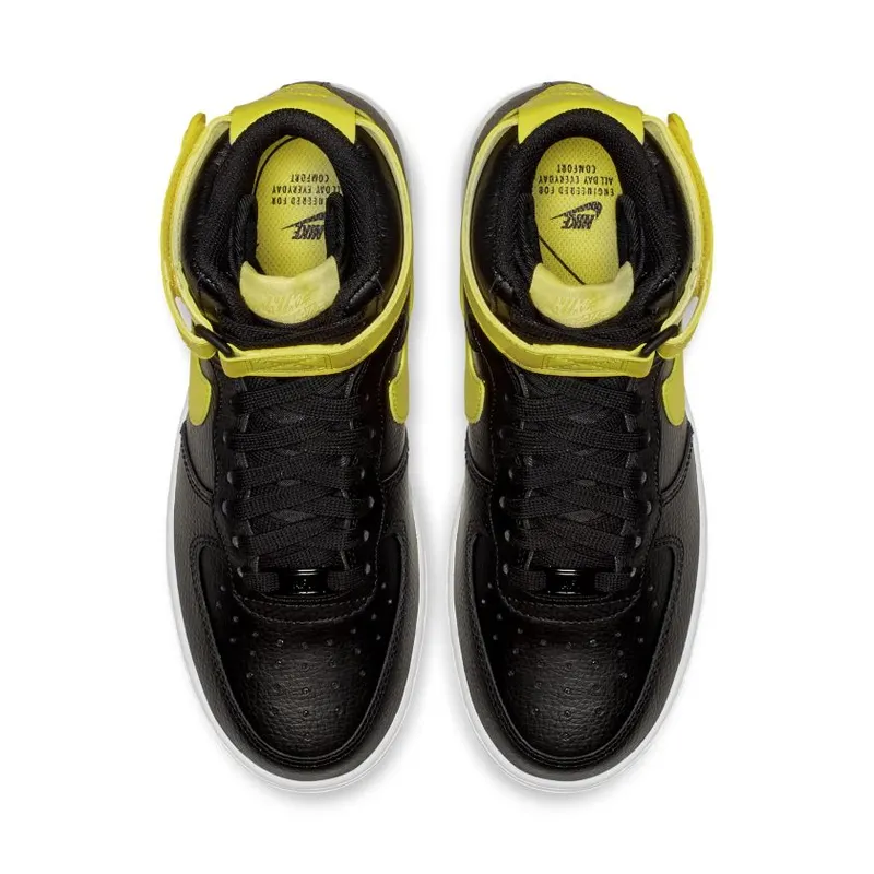 Nike Air Force 1 High Black Yellow Pulse (Women’s) (334031-014)