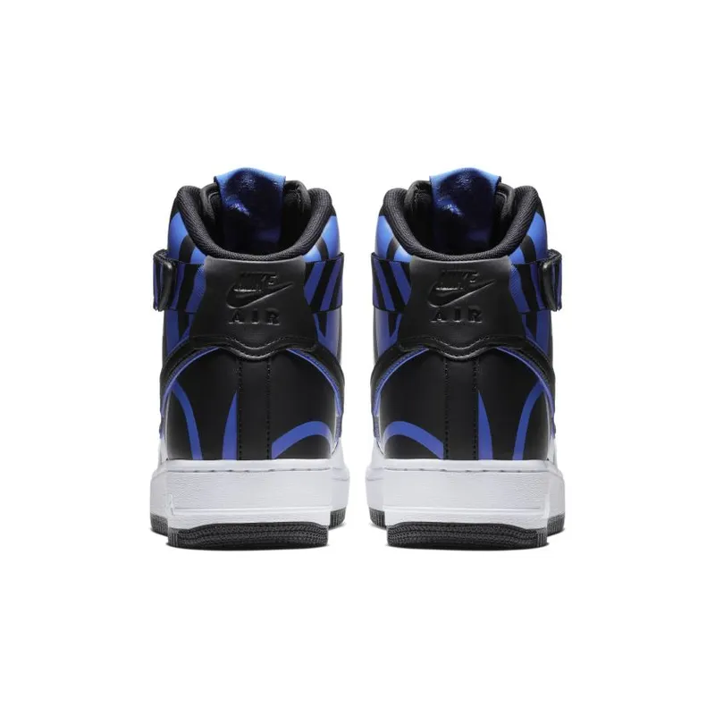 Nike Air Force 1 High Force Logo White Black Royal (806403-104)
