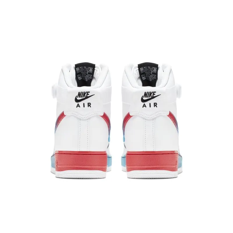 Nike Air Force 1 High Gradient White Blue Fury Ember Glow (CJ0525-100)