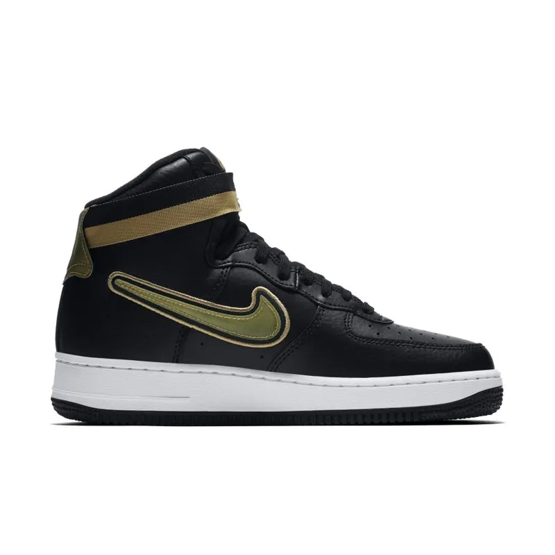 Nike Air Force 1 High NBA Black Metallic Gold (AV3938-001)