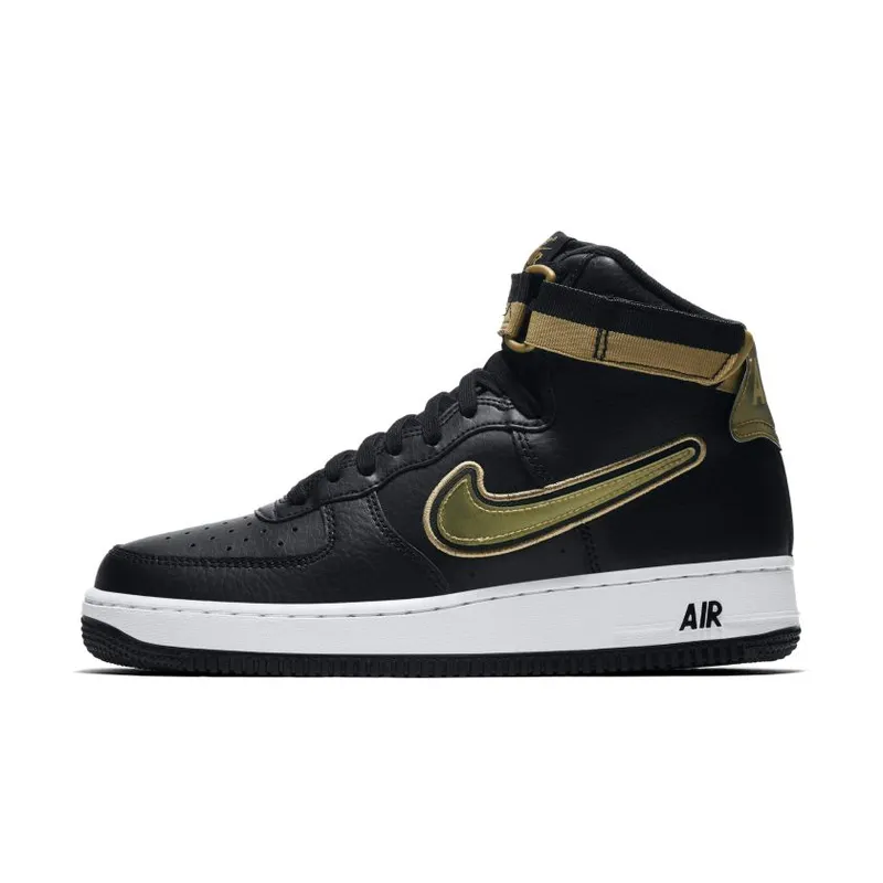Nike Air Force 1 High NBA Black Metallic Gold (AV3938-001)