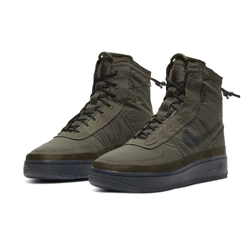 Nike Air Force 1 High Shell Cargo Khaki (Women’s) (BQ6096-301)