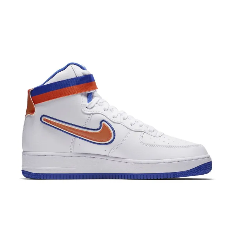 Nike Air Force 1 High Sport NBA White Team Orange Game Royal (AV3938-100)