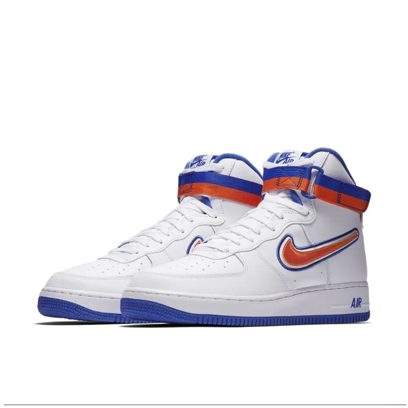 Nike Air Force 1 High Sport NBA White Team Orange Game Royal (AV3938-100)