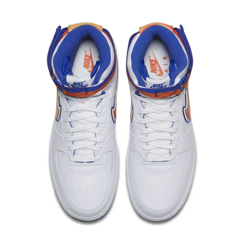 Nike Air Force 1 High Sport NBA White Team Orange Game Royal (AV3938-100)