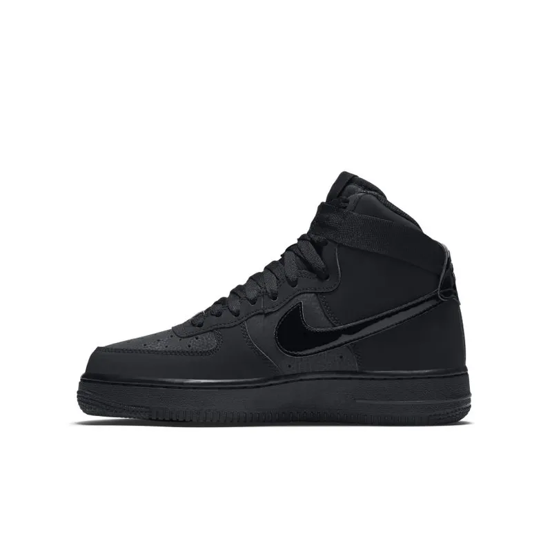 Nike Air Force 1 High Triple Black (GS) (653998-001)