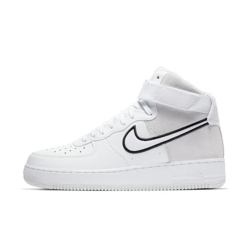 Nike Air Force 1 High White Vast Grey Black (AO2442-100)