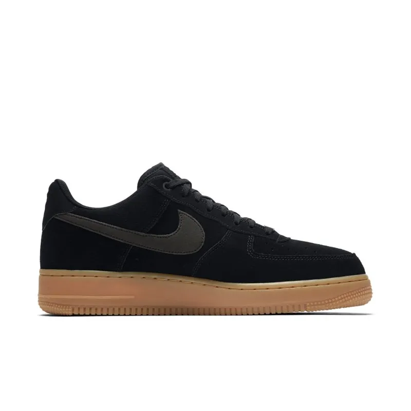 Nike Air Force 1 Low ’07 Black Suede Gum (AA1117-001)
