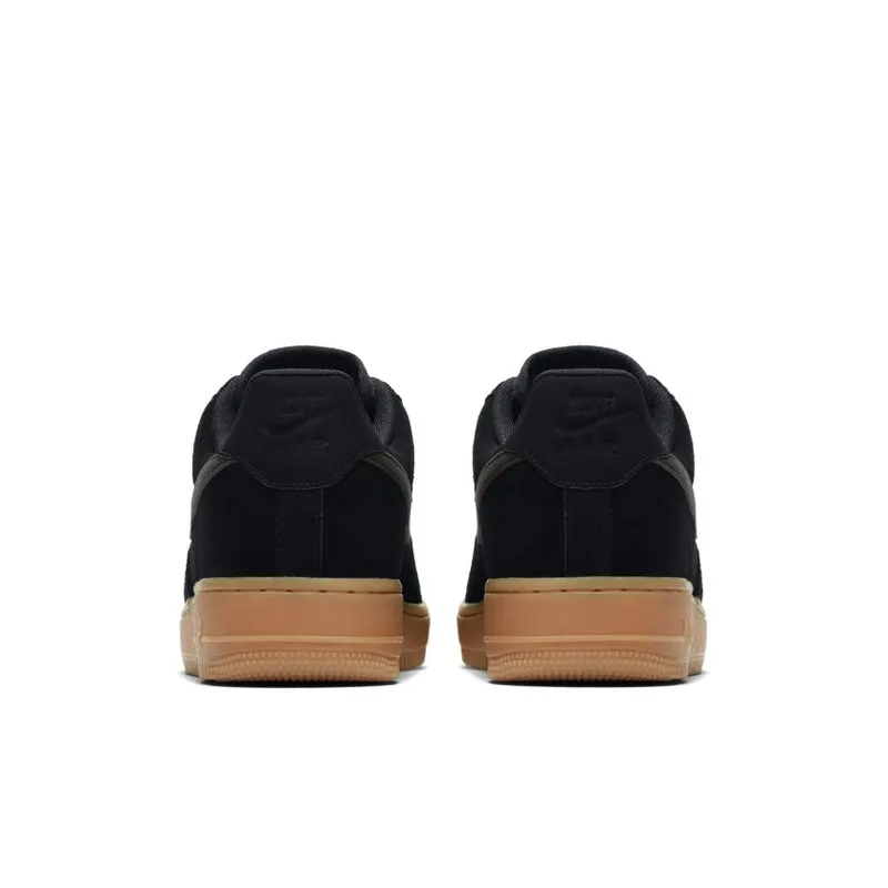 Nike Air Force 1 Low ’07 Black Suede Gum (AA1117-001)