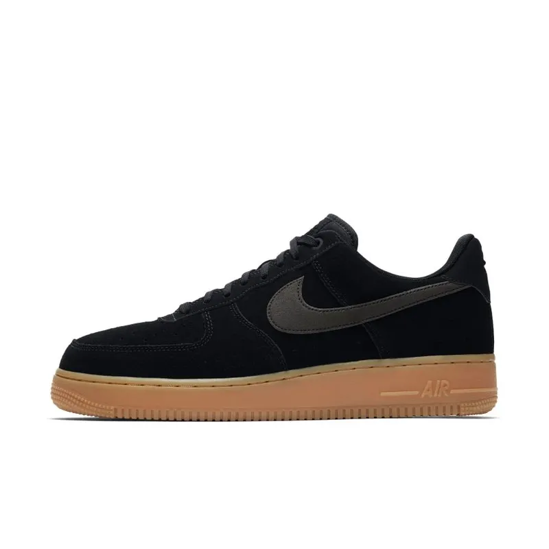 Nike Air Force 1 Low ’07 Black Suede Gum (AA1117-001)