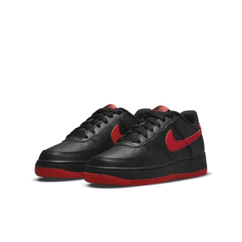 Nike Air Force 1 Low ’07 Black University Red (GS) (DH9812-001)