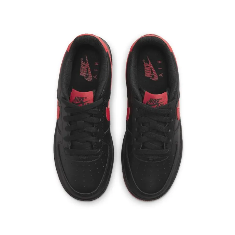 Nike Air Force 1 Low ’07 Black University Red (GS) (DH9812-001)