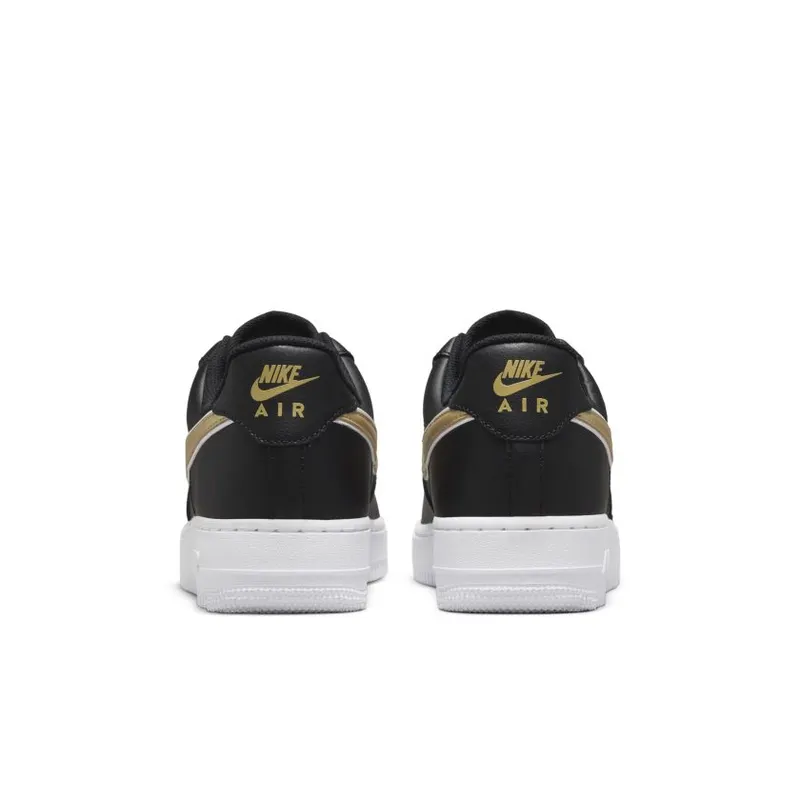 Nike Air Force 1 Low ’07 Essential Black Metallic Gold (Women’s) (DD1523-001)