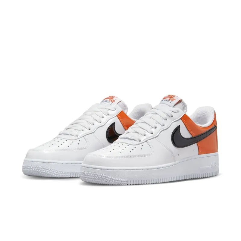Nike Air Force 1 Low ’07 Essential White/Brilliant Orange (Women’s) (DJ9942-103)
