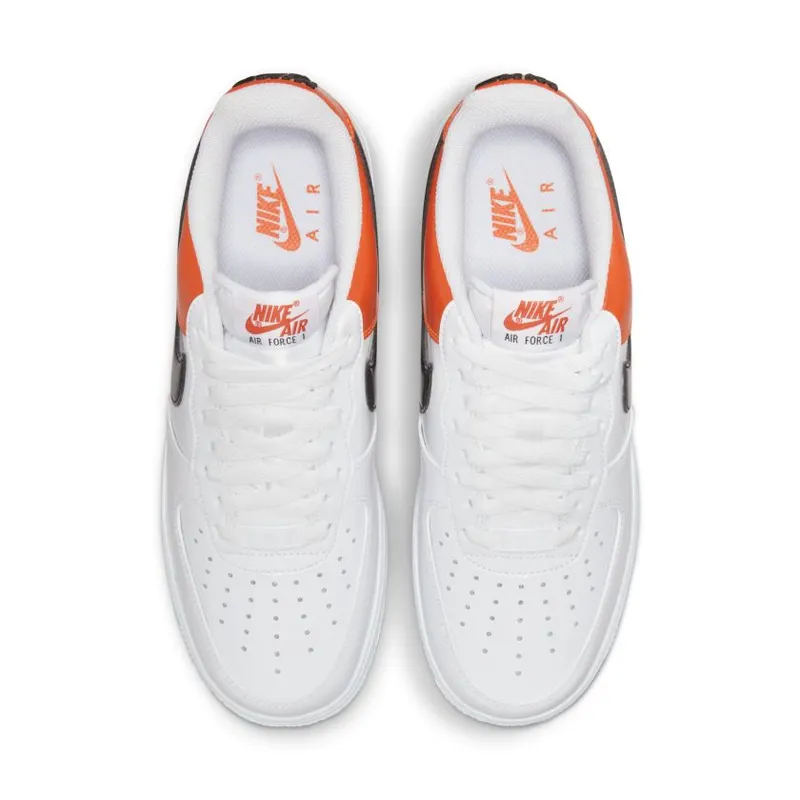 Nike Air Force 1 Low ’07 Essential White/Brilliant Orange (Women’s) (DJ9942-103)