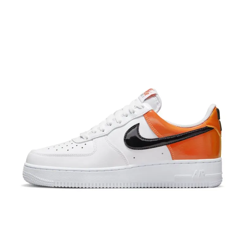 Nike Air Force 1 Low ’07 Essential White/Brilliant Orange (Women’s) (DJ9942-103)