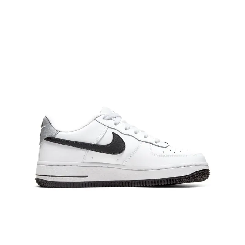 Nike Air Force 1 Low ’07 LV8 White Black Mini Swoosh (GS) (CT5531-100)