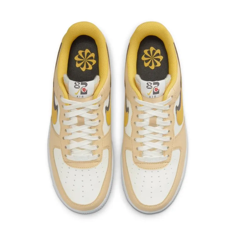 Nike Air Force 1 Low ’07 LX ’82 Double Swoosh Sail Yellow Ochre (Women’s) (DX6065-171)