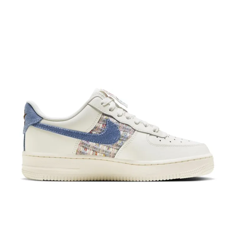 Nike Air Force 1 Low ’07 LX Denim Swoosh Boucle (Women’s) (FJ7740-141)
