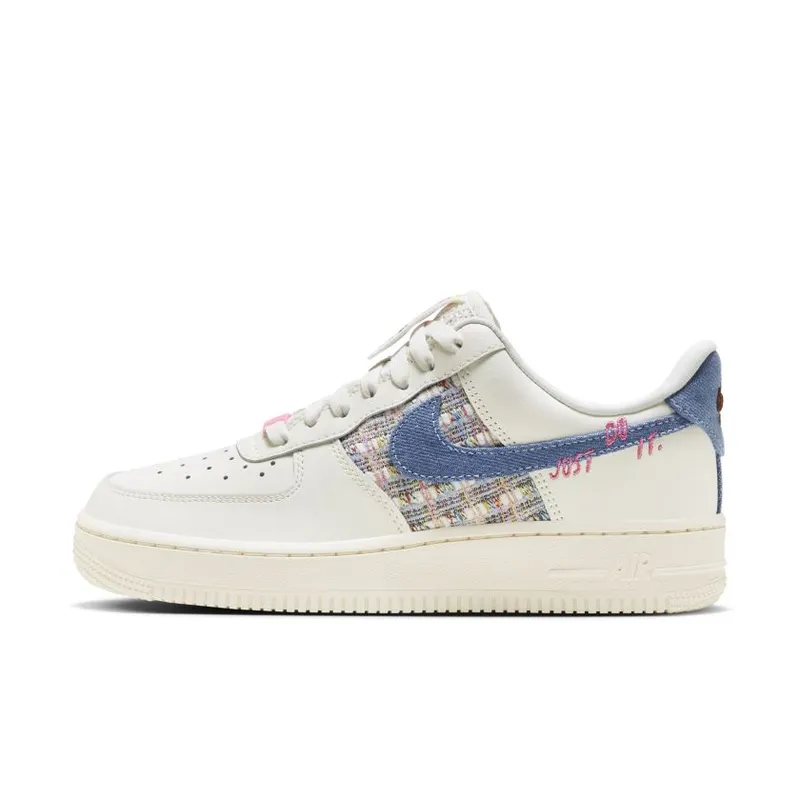Nike Air Force 1 Low ’07 LX Denim Swoosh Boucle (Women’s) (FJ7740-141)