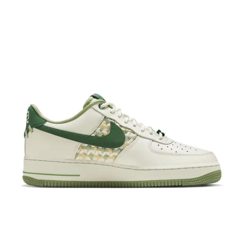 Nike Air Force 1 Low ’07 Premium NAI-KE Bamboo Weave Sail Gorge Green (FN0369-100)