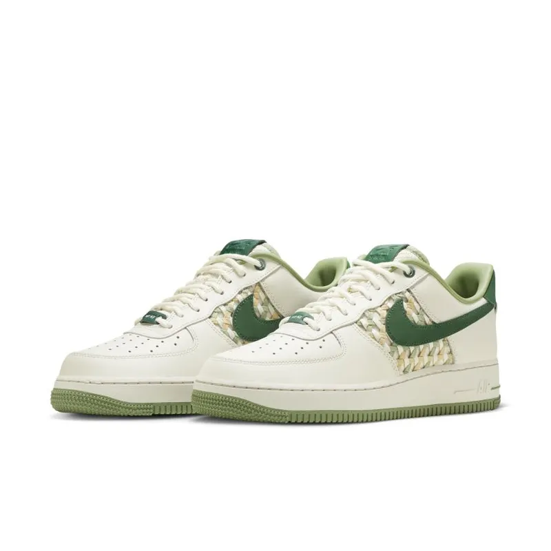 Nike Air Force 1 Low ’07 Premium NAI-KE Bamboo Weave Sail Gorge Green (FN0369-100)
