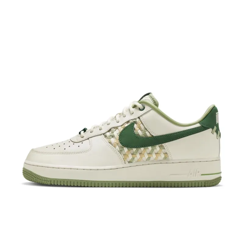 Nike Air Force 1 Low ’07 Premium NAI-KE Bamboo Weave Sail Gorge Green (FN0369-100)