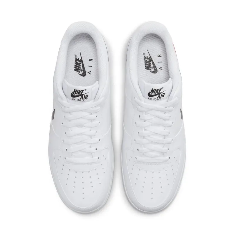 Nike Air Force 1 Low ’07 Quadruple Swoosh White Navy Crimson (FJ4226-100)