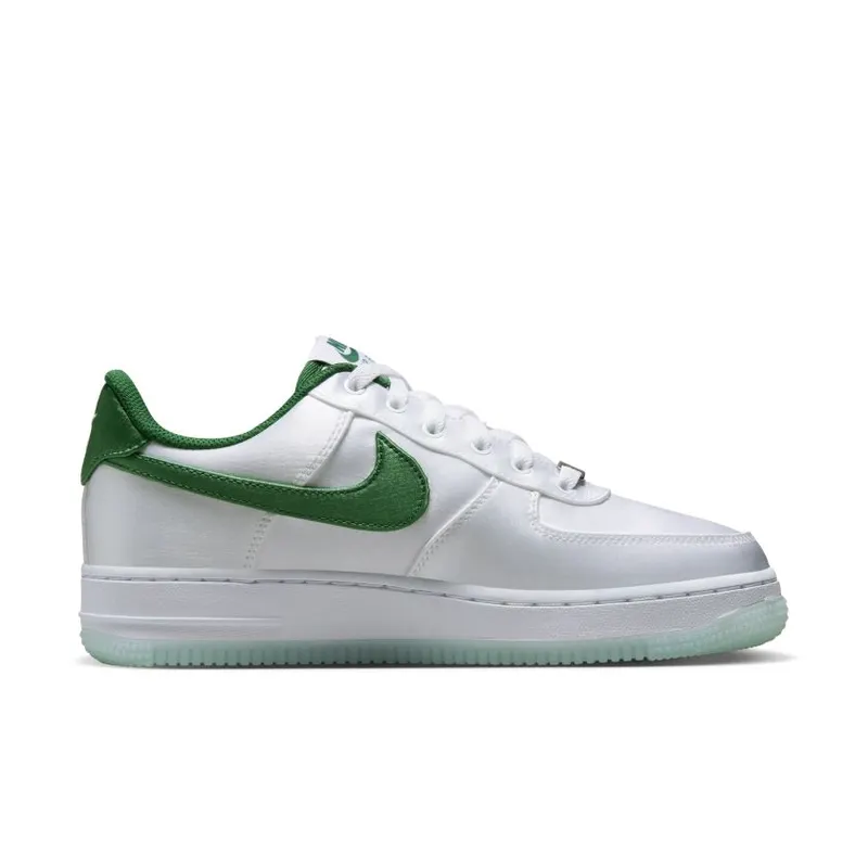 Nike Air Force 1 Low ’07 Satin White Pine Green (Women’s) (DX6541-101)