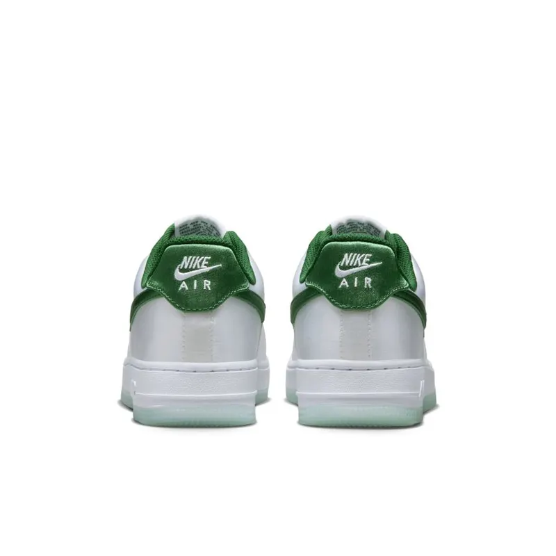 Nike Air Force 1 Low ’07 Satin White Pine Green (Women’s) (DX6541-101)
