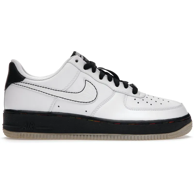 Nike Air Force 1 Low ’07 White Black Metallic Silver (315122-112)