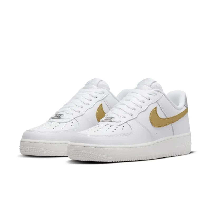 Nike Air Force 1 Low ’07 White Metallic Gold (Women’s) (DD8959-106)