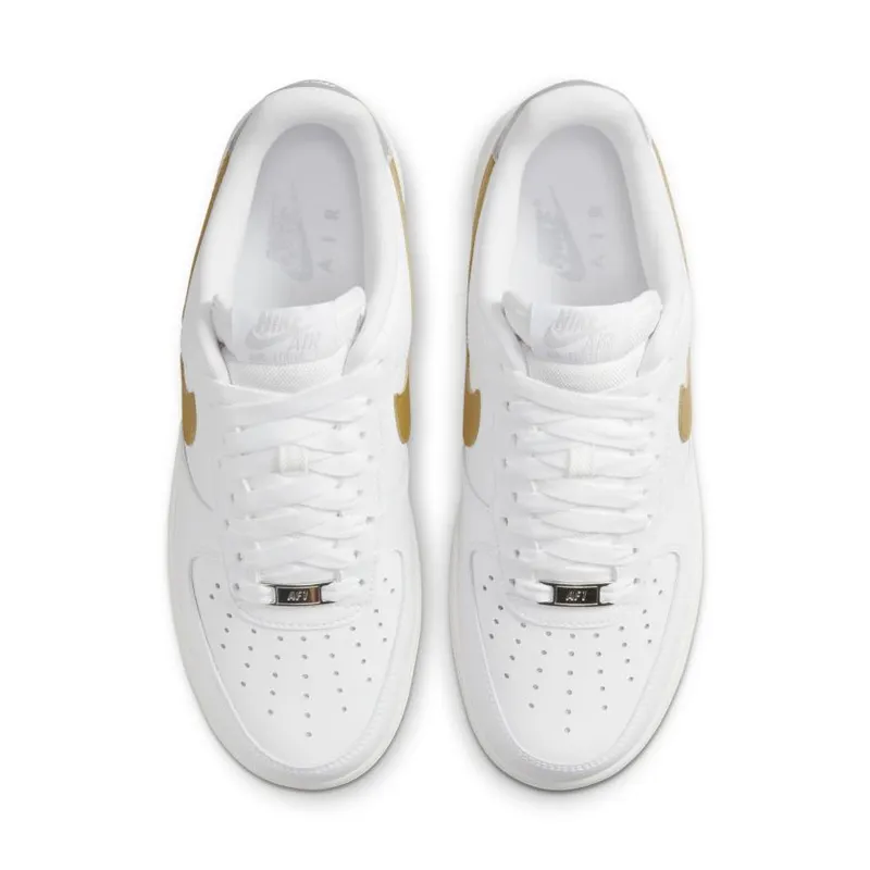 Nike Air Force 1 Low ’07 White Metallic Gold (Women’s) (DD8959-106)