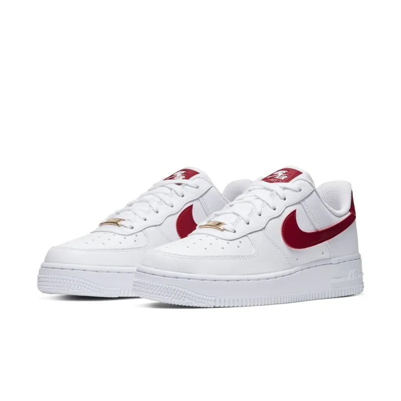 Nike Air Force 1 Low ’07 White Noble Red (Women’s) (315115-154)