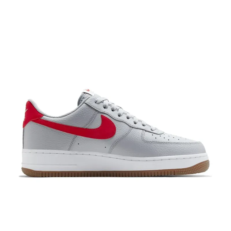 Nike Air Force 1 Low ’07 Wolf Grey University Red (CI0057-003)
